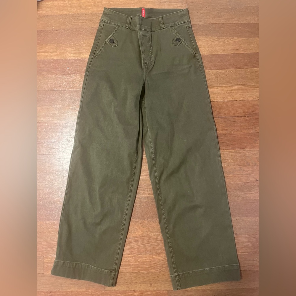 SPANX Green Wide Leg Pants